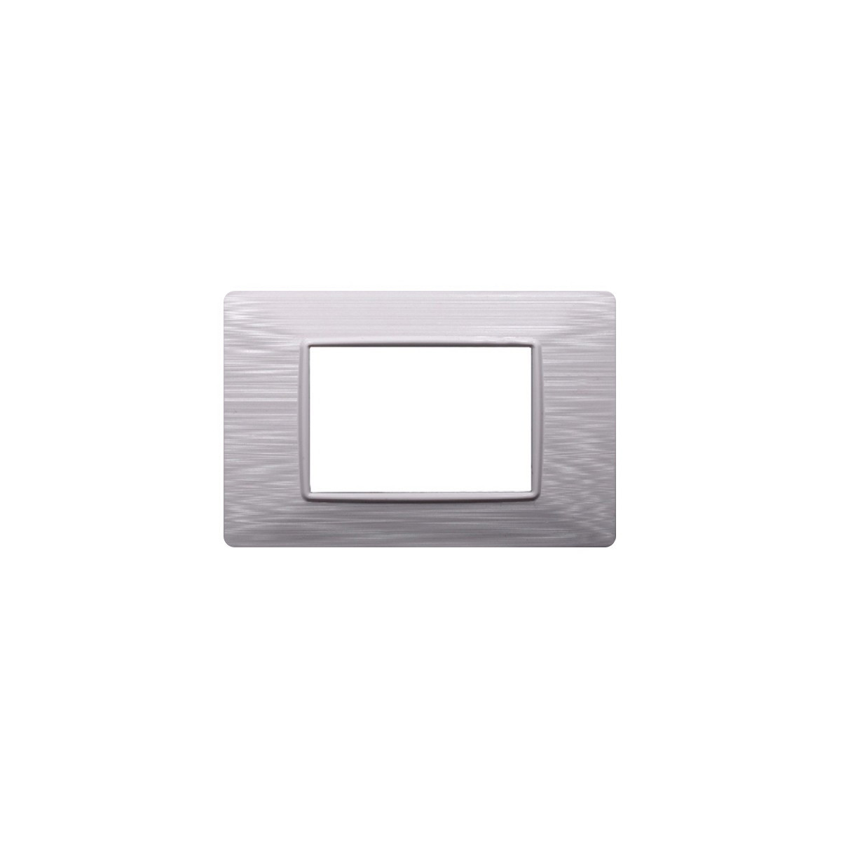 ETTROIT PLACCA IN PLASTICA 3 MODULI - SERIE STARLIGHT - BIANCO SATINATO (EV85301) Compatibile Vimar Plana