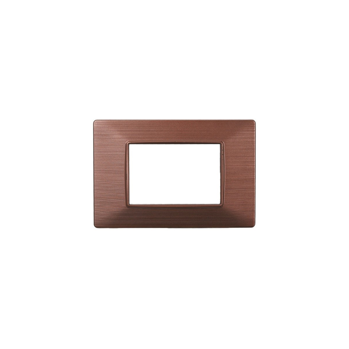 ETTROIT PLACCA IN PLASTICA 3 MODULI - SERIE STARLIGHT - BRONZO SATINATO (EV85310) Compatibile Vimar Plana