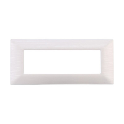 ETTROIT PLACCA IN PLASTICA 7 MODULI - SERIE STARLIGHT - BIANCO SATINATO (EV85601) Compatibile Vimar Plana