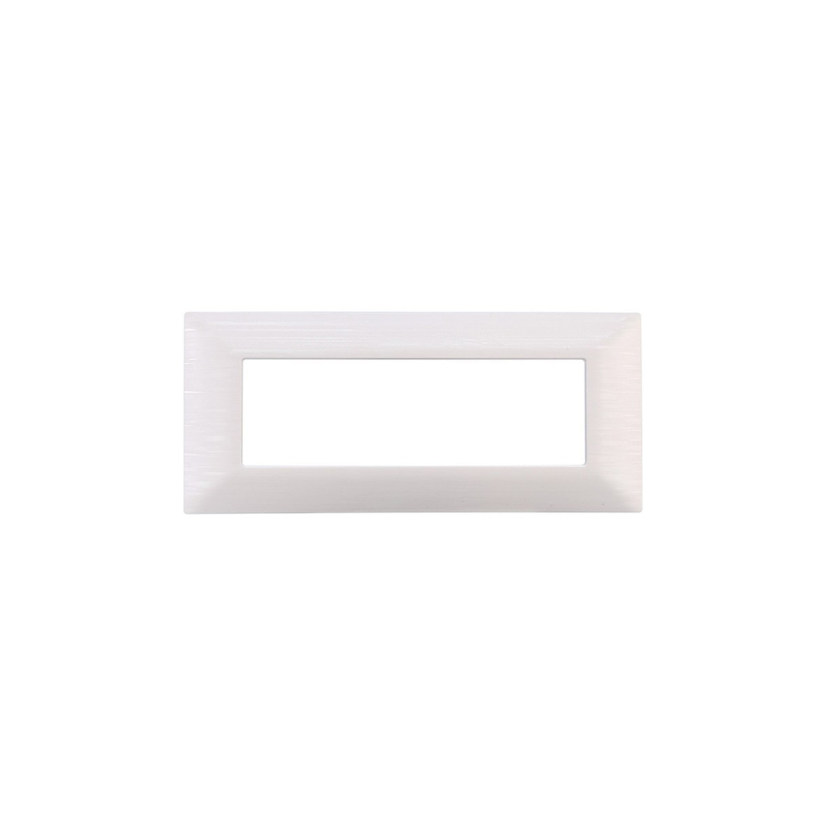 ETTROIT PLACCA IN PLASTICA 7 MODULI - SERIE STARLIGHT - BIANCO SATINATO (EV85601) Compatibile Vimar Plana