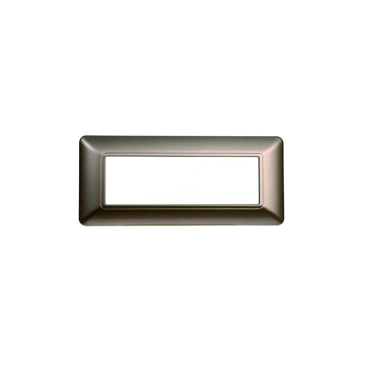 ETTROIT PLACCA IN PLASTICA 6 MODULI - SERIE SOLAR - BRONZO (MT83610) Compatibile BTicino Matix