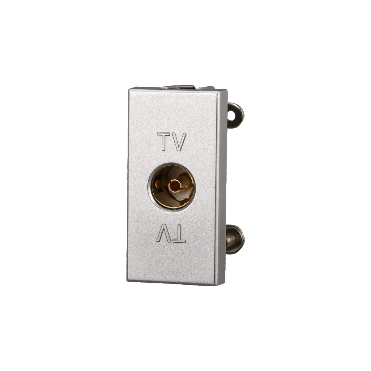 ETTROIT CONNETTORE TV FEMMINA - SERIE MOON - GRIGIO (AG2251) Compatibile BTicino Axolute