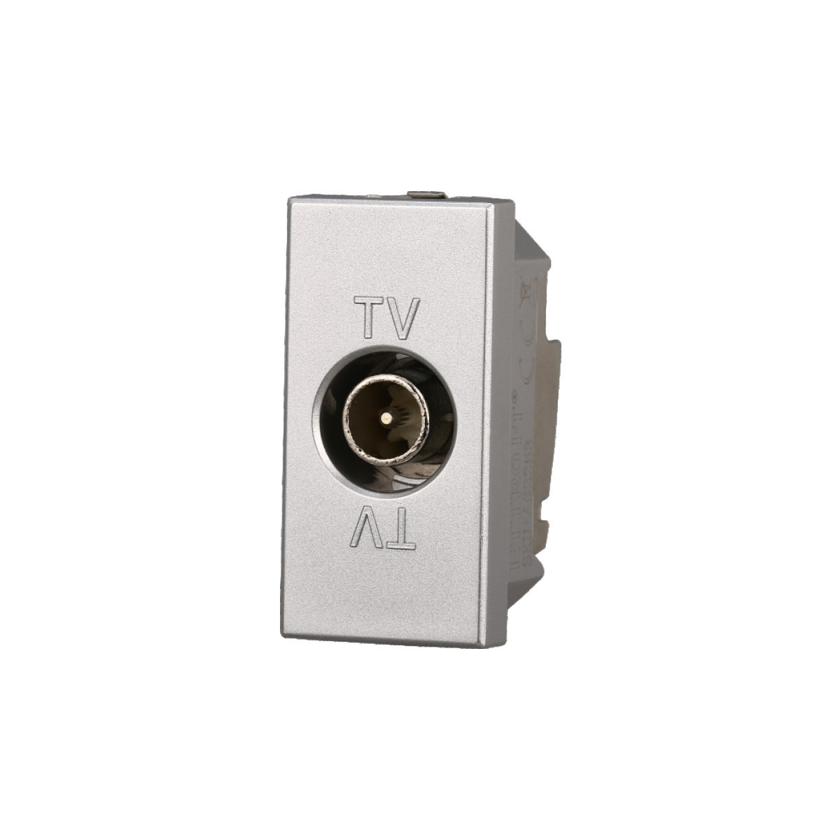 ETTROIT CONNETTORE TV MASCHIO PASSANTE - SERIE MOON - GRIGIO (AG2253) Compatibile BTicino Axolute