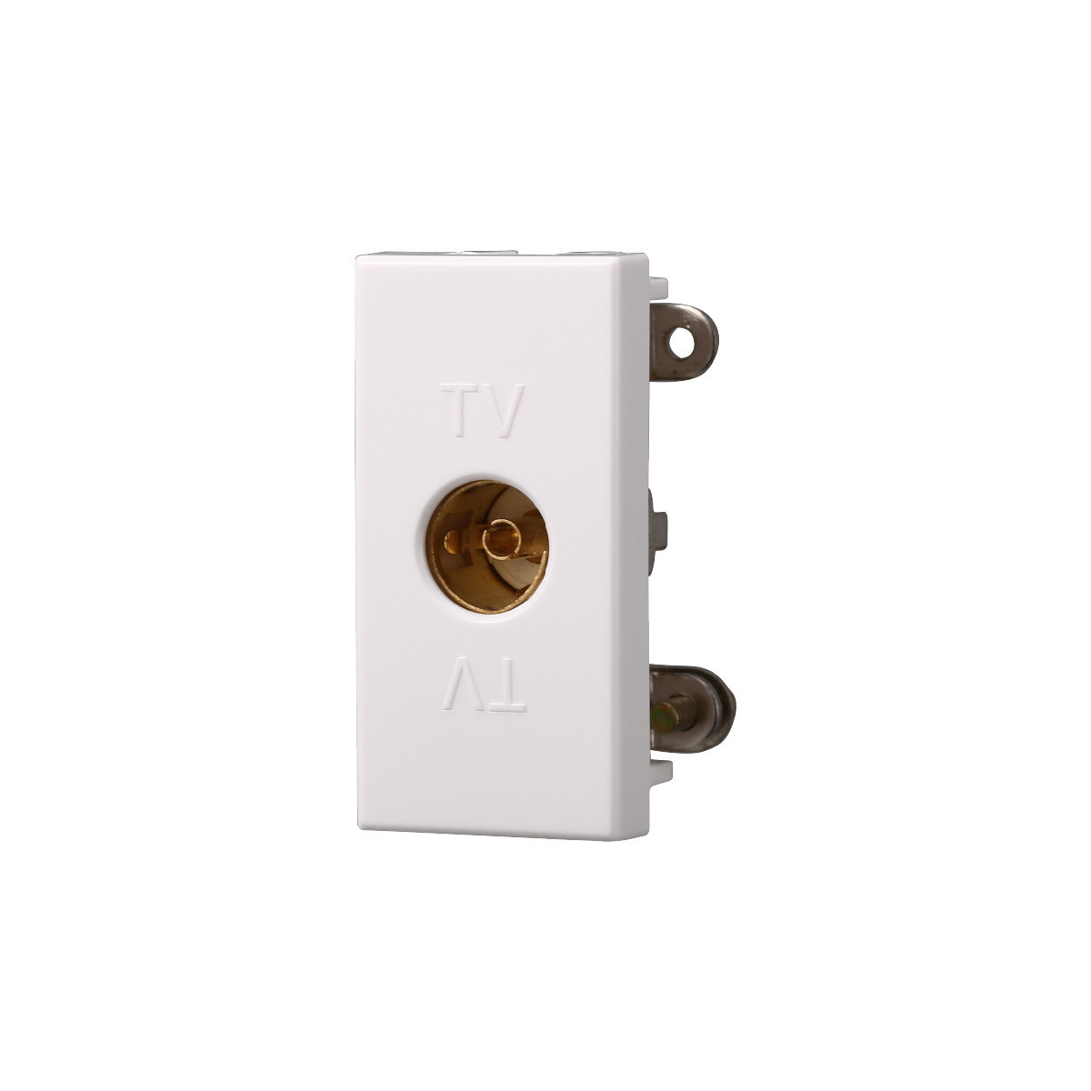 ETTROIT CONNETTORE TV FEMMINA - SERIE MOON - BIANCO (AB2251) Compatibile ABB Axolute