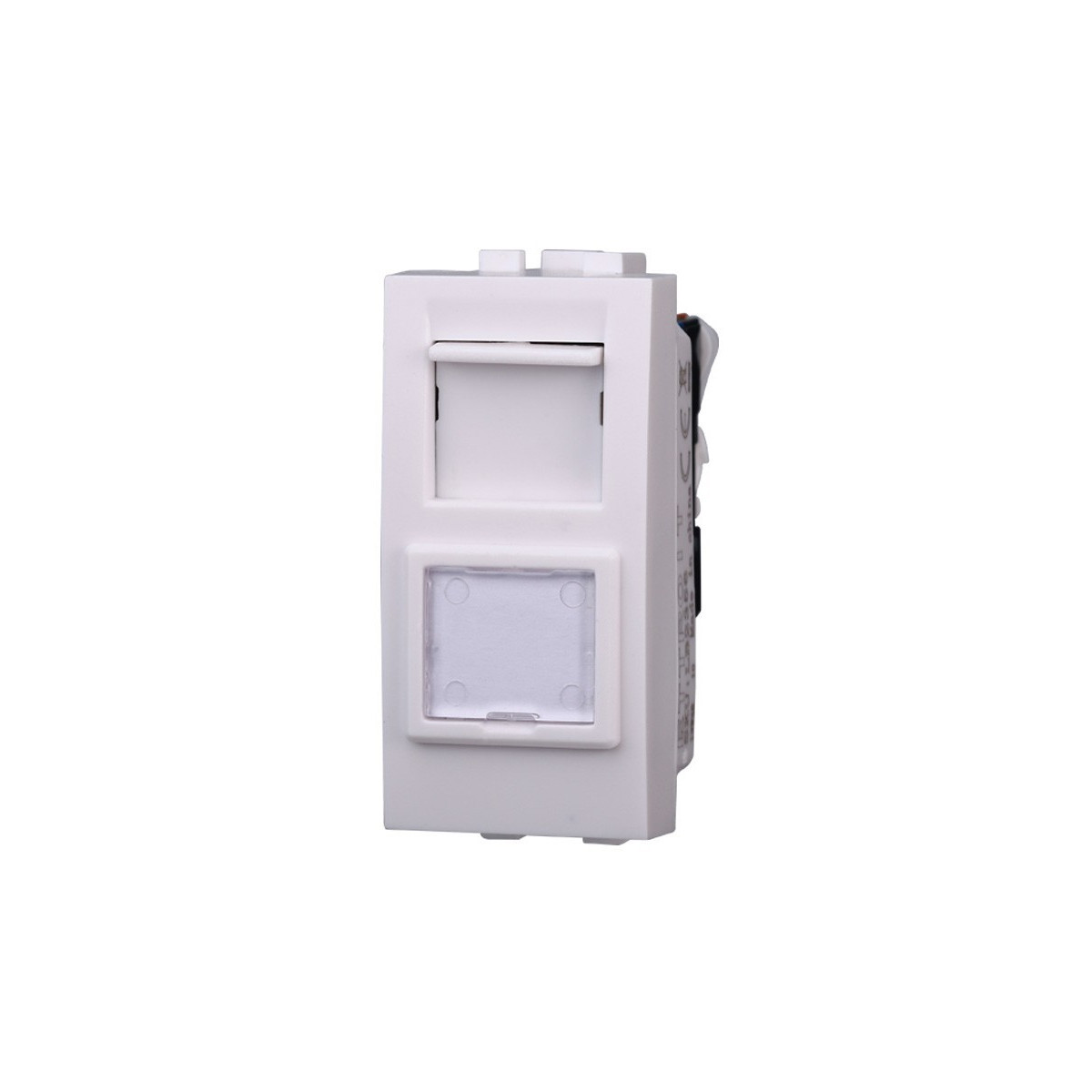 ETTROIT PRESA RETE RJ45 CAT.6 - SERIE SPACE - BIANCO (LB2356) Compatibile BTicino Living