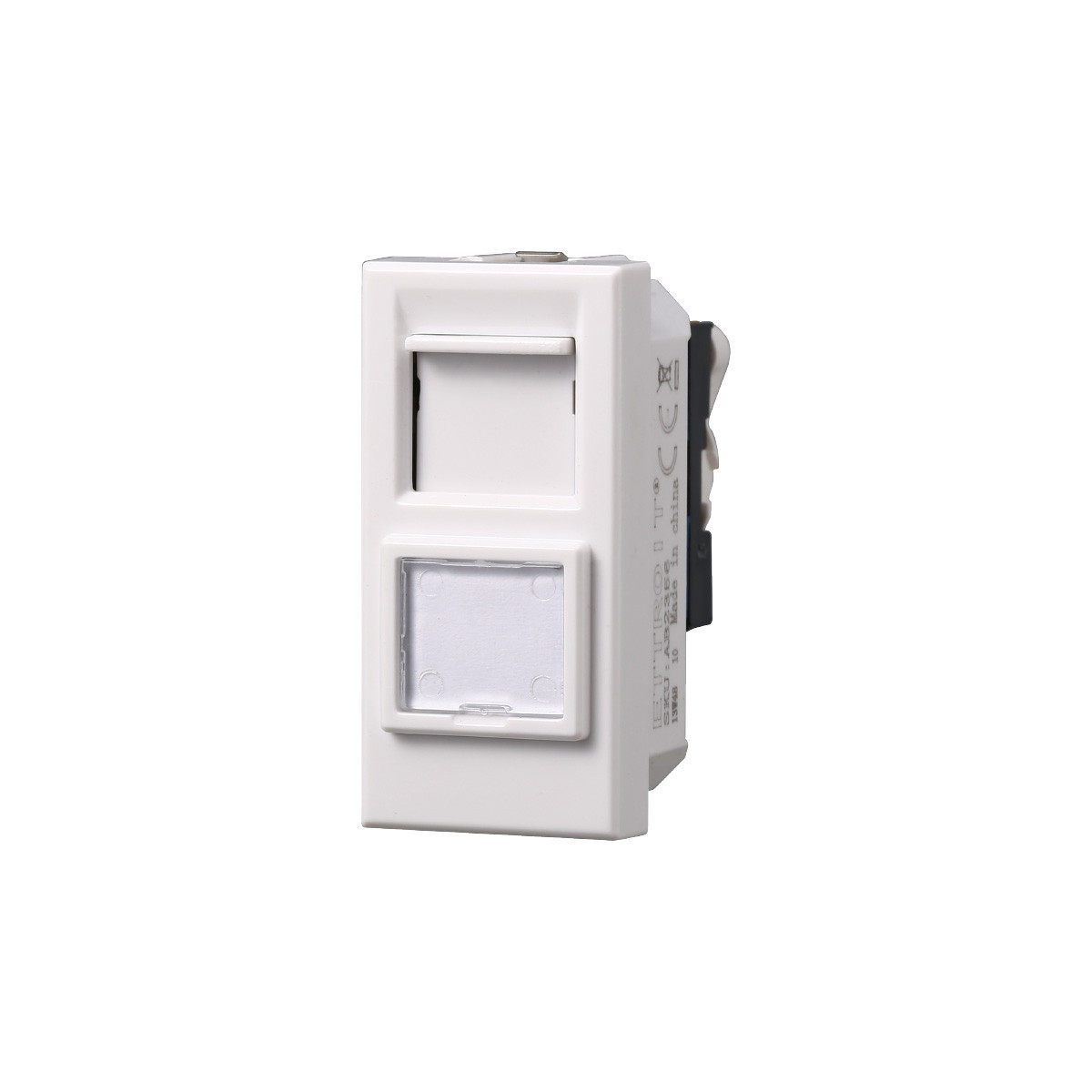 ETTROIT PRESA RETE RJ45 CAT.6 - SERIE MOON - BIANCO (AB2356) Compatibile ABB Axolute