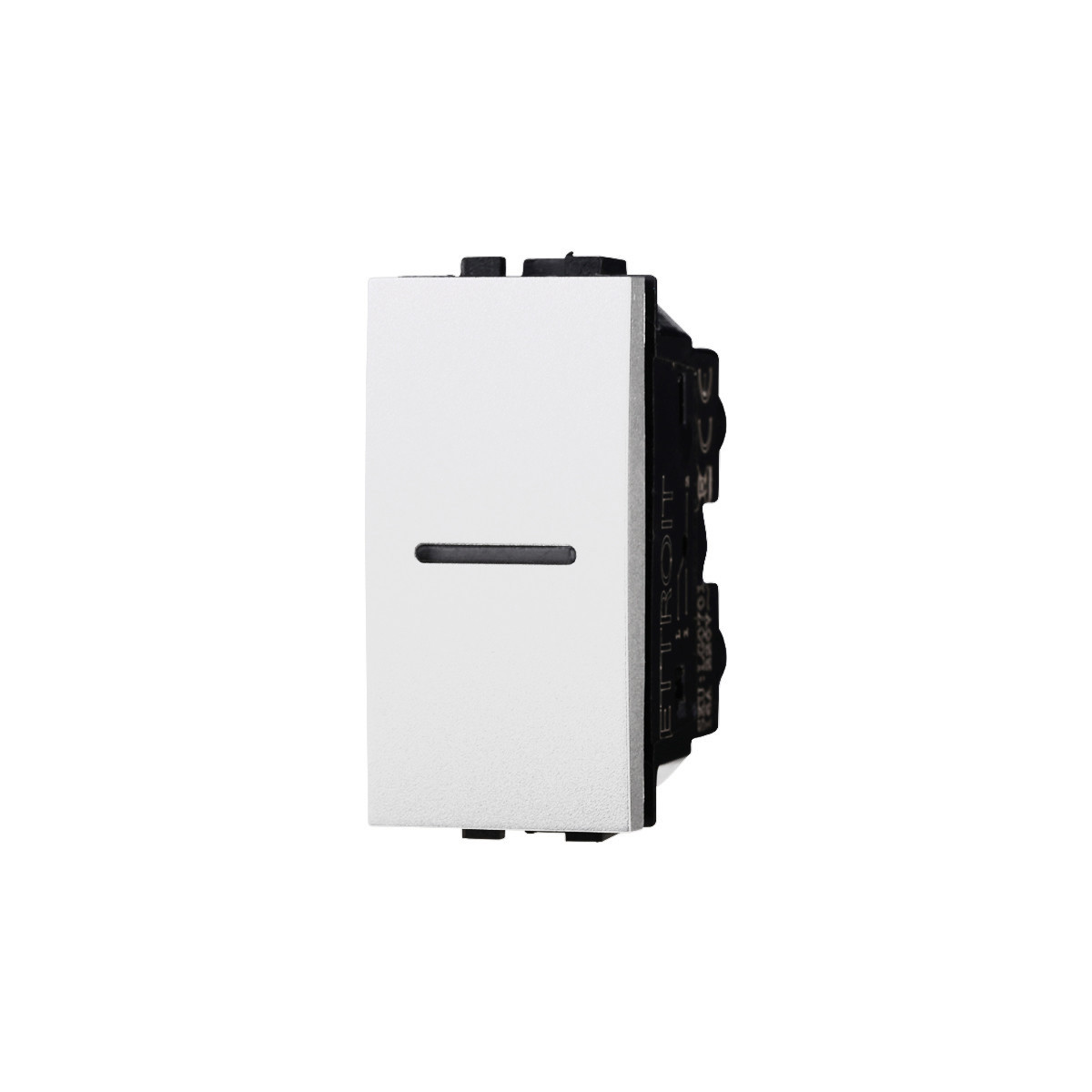 ETTROIT DEVIATORE UNIPOLARE ASSIALE 16A - SERIE SPACE - BIANCO (LB0701) Compatibile BTicino Living