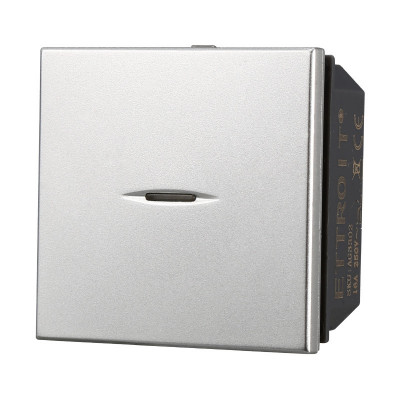 ETTROIT DEVIATORE ASSIALE 2 POSTI 16A - SERIE MOON - GRIGIO (AG3302) Compatibile BTicino Axolute