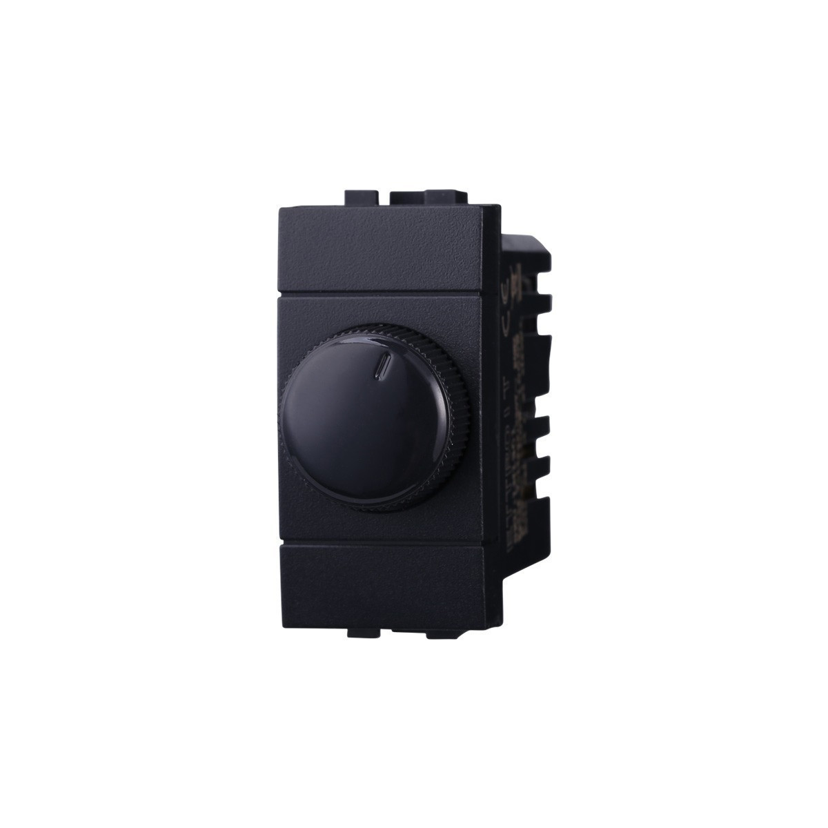 ETTROIT REGOLATORE DIMMER 100-1000W ON/OFF - SERIE SPACE - NERO (LN1301) Compatibile BTicino Living