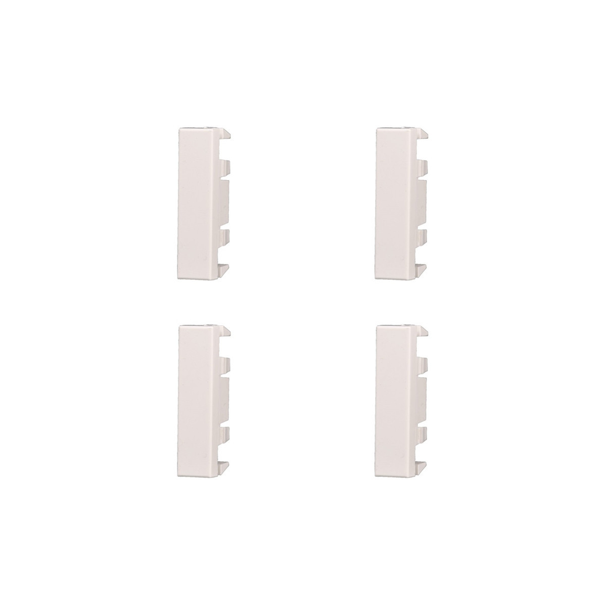 ETTROIT FALSO POLO 1/2 MODULO (4PZ) - SERIE MOON - BIANCO (AB0102) Compatibile BTicino Axolute