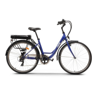 JEEP C28L-BW CITY E-BIKE (BLUE) - BICICLETTA ELETTRICA - RUOTE 28 - MOTORE 250W - BATTERIA 10AH - DISPLAY LCD