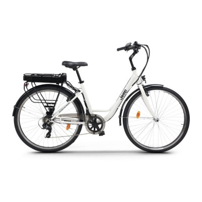 JEEP C28L-WK CITY E-BIKE (BIANCO) - BICICLETTA ELETTRICA - RUOTE 28 - MOTORE 250W - BATTERIA 10AH - DISPLAY LCD