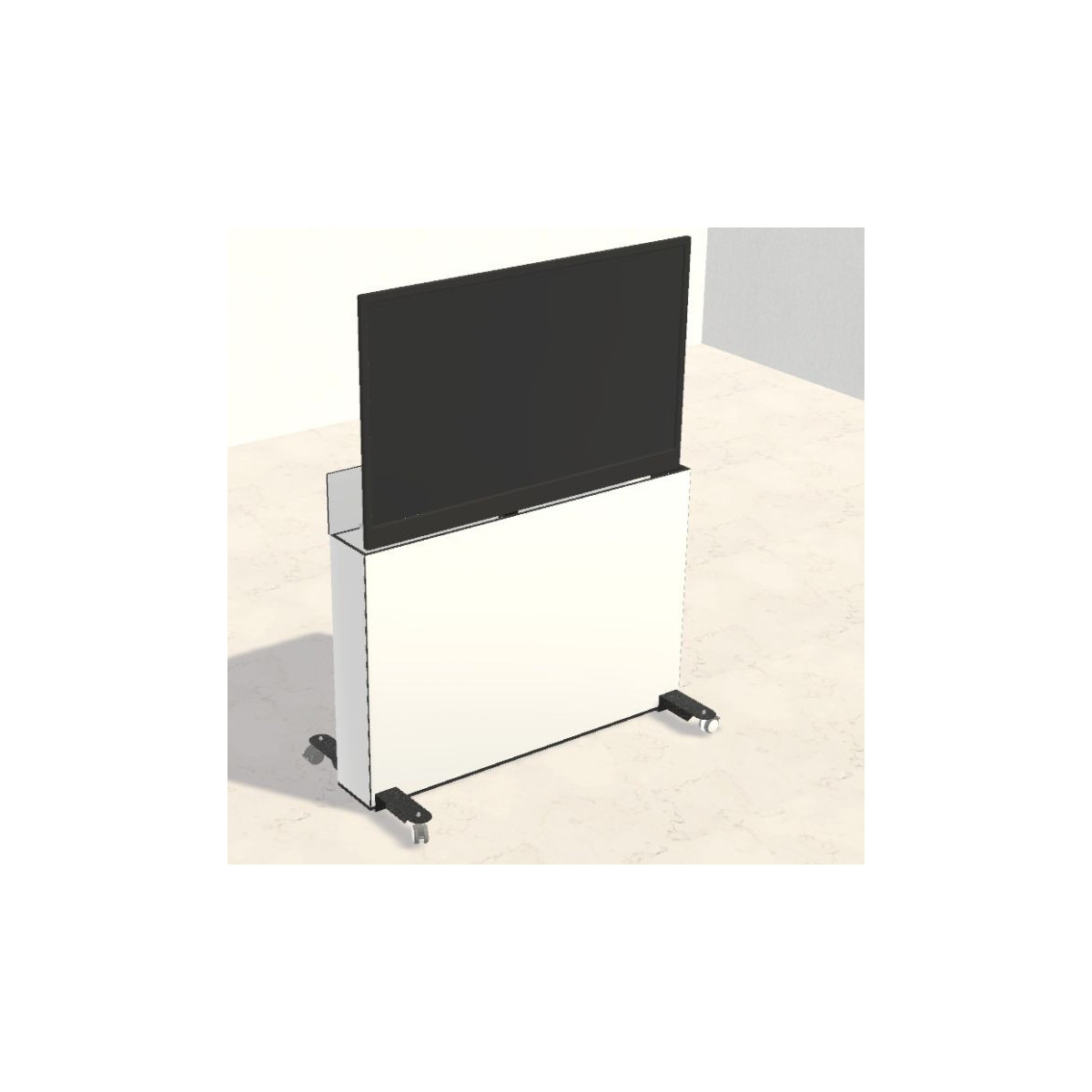 Armadio Display 875x1605xh111cm per monitor 65pollici sollevamento motorizzato A.DSP.M.B