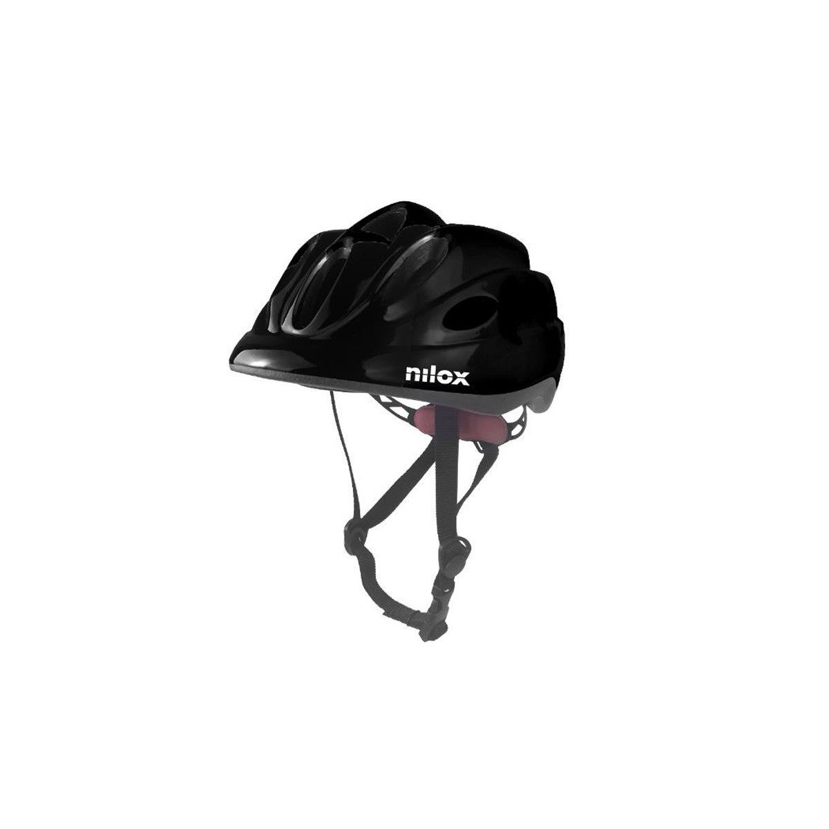 NILOX CASCO BAMBINO NERO CON LUCE LED INTEGRATA PER MONOPATTINO E BICI (NXHELMETKID)