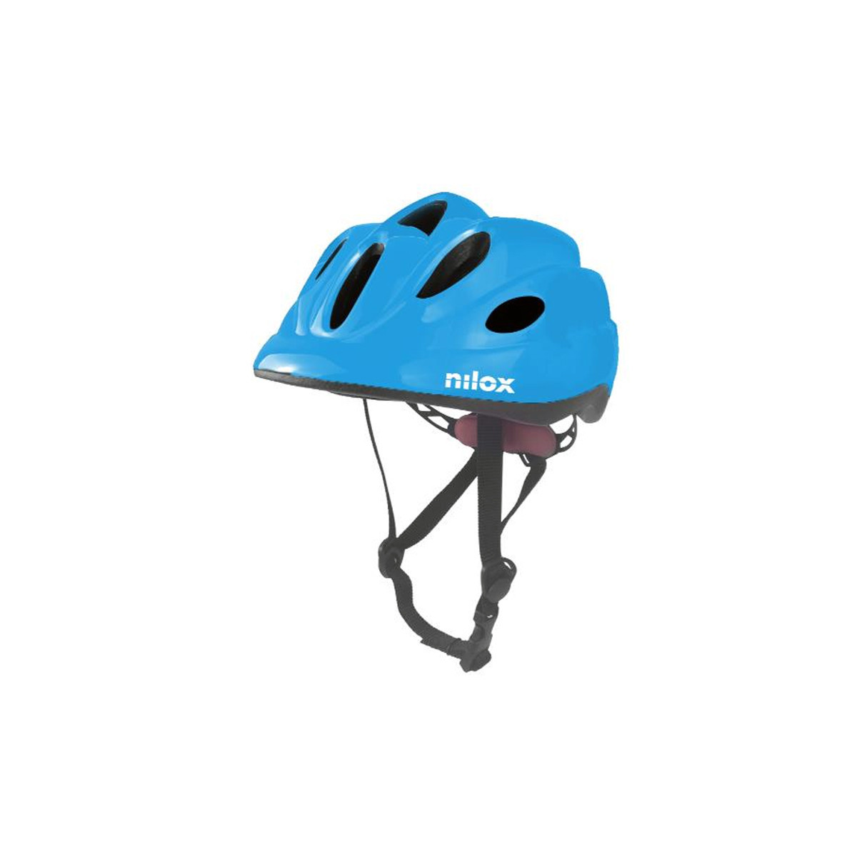 NILOX CASCO BAMBINO BLUE CON LUCE LED INTEGRATA PER MONOPATTINO E BICI (NXHELMETKIDBLUE)