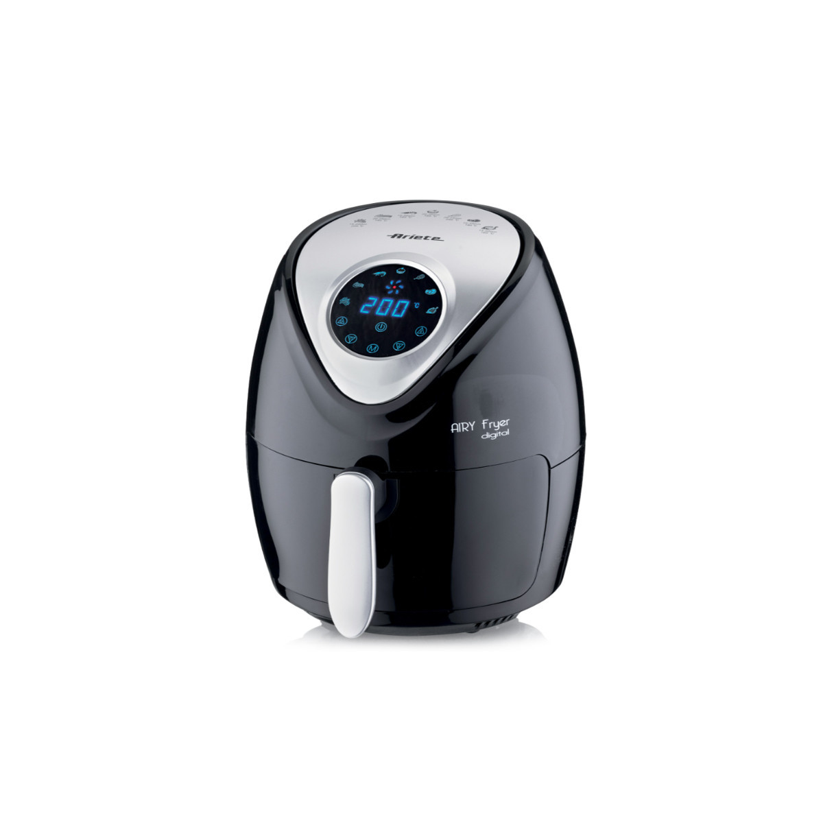 ARIETE AIRY FRYER DIGITAL NERO (4616/00) - FRIGGITRICE AD ARIA - 2.6L - TOUCH CONTROL - 7 PROGRAMMI COTTURA - TIMER 60 MIN - 130