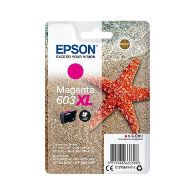 EPSON 603XL MAGENTA (C13T03A34010) - CARTUCCIA ORIGINALE AD ALTA EFFICIENZA