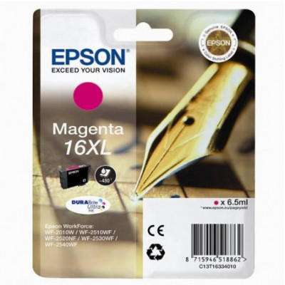 EPSON T16XL MAGENTA (C13T16334010) - CARTUCCIA ORIGINALE AD ALTA EFFICIENZA