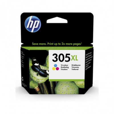 HP 305XL TRI-COLOR (3YM63AE) - CARTUCCIA ORIGINALE AD ALTA EFFICIENZA