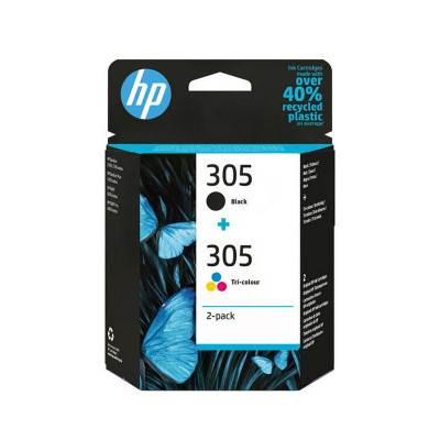 HP 305 2-PACK (6ZD17AE) - BLACK + TRI-COLOR - CARTUCCIA ORIGINALE