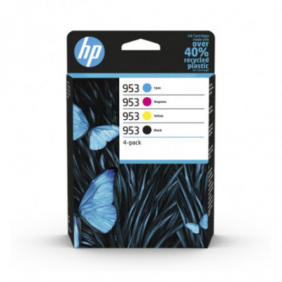 HP 953 4-PACK (6ZC69AE) - BLACK + CIANO + MAGENTA + YELLOW - CARTUCCIA ORIGINALE