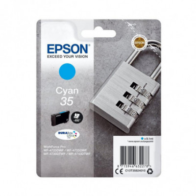 EPSON 35 CIANO (C13T35824020) - CARTUCCIA ORIGINALE