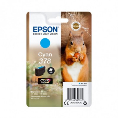 EPSON 378 CIANO (C13T37824020) - CARTUCCIA ORIGINALE