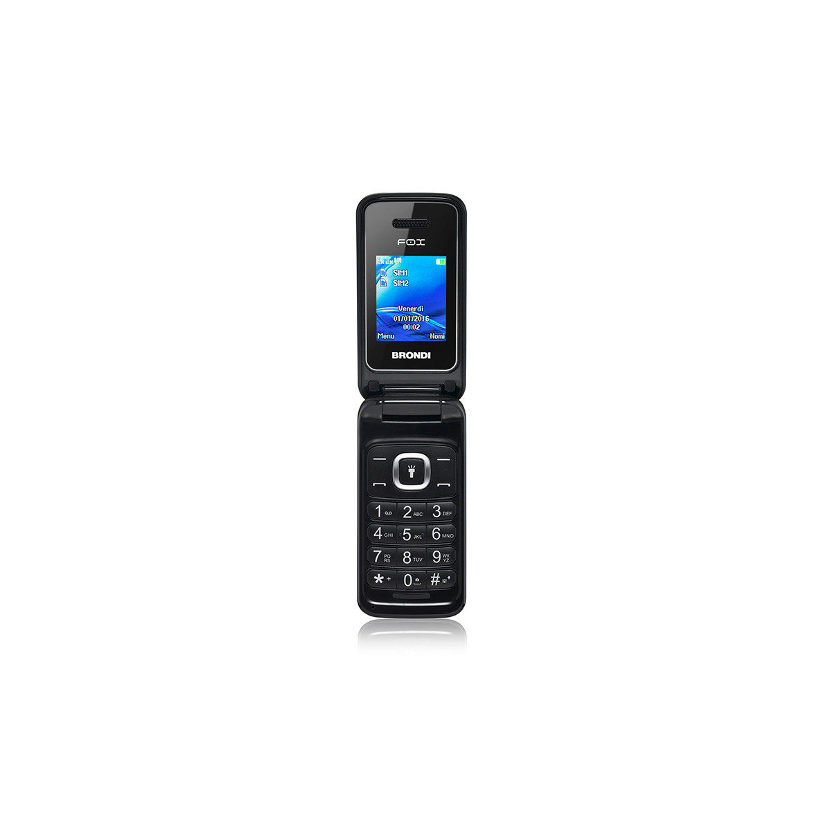 BRONDI FOX (NERO) - TELEFONO CELLULARE SENIOR