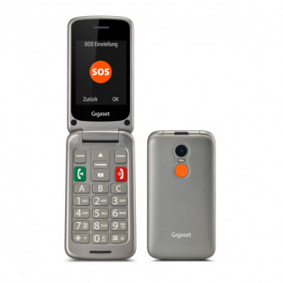 GIGASET GL590 (GRIGIO) - TELEFONO CELLULARE SENIOR CLAMSHELL