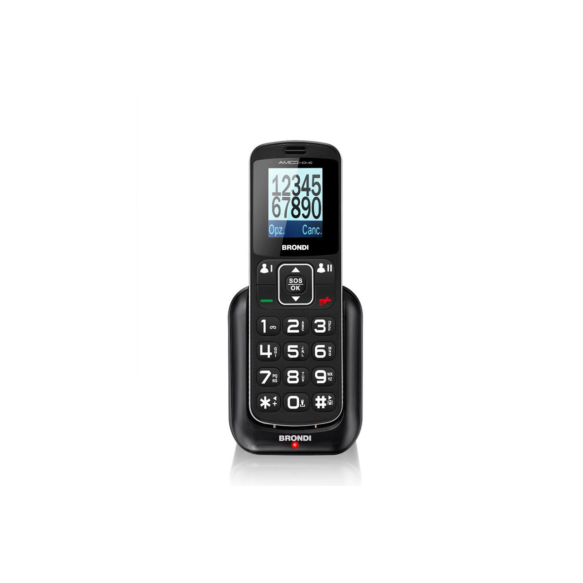 BRONDI AMICO HOME (NERO) - TELEFONO CELLULARE SENIOR