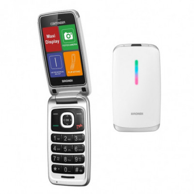 BRONDI CONTENDER (BIANCO) - TELEFONO CELLULARE SENIOR