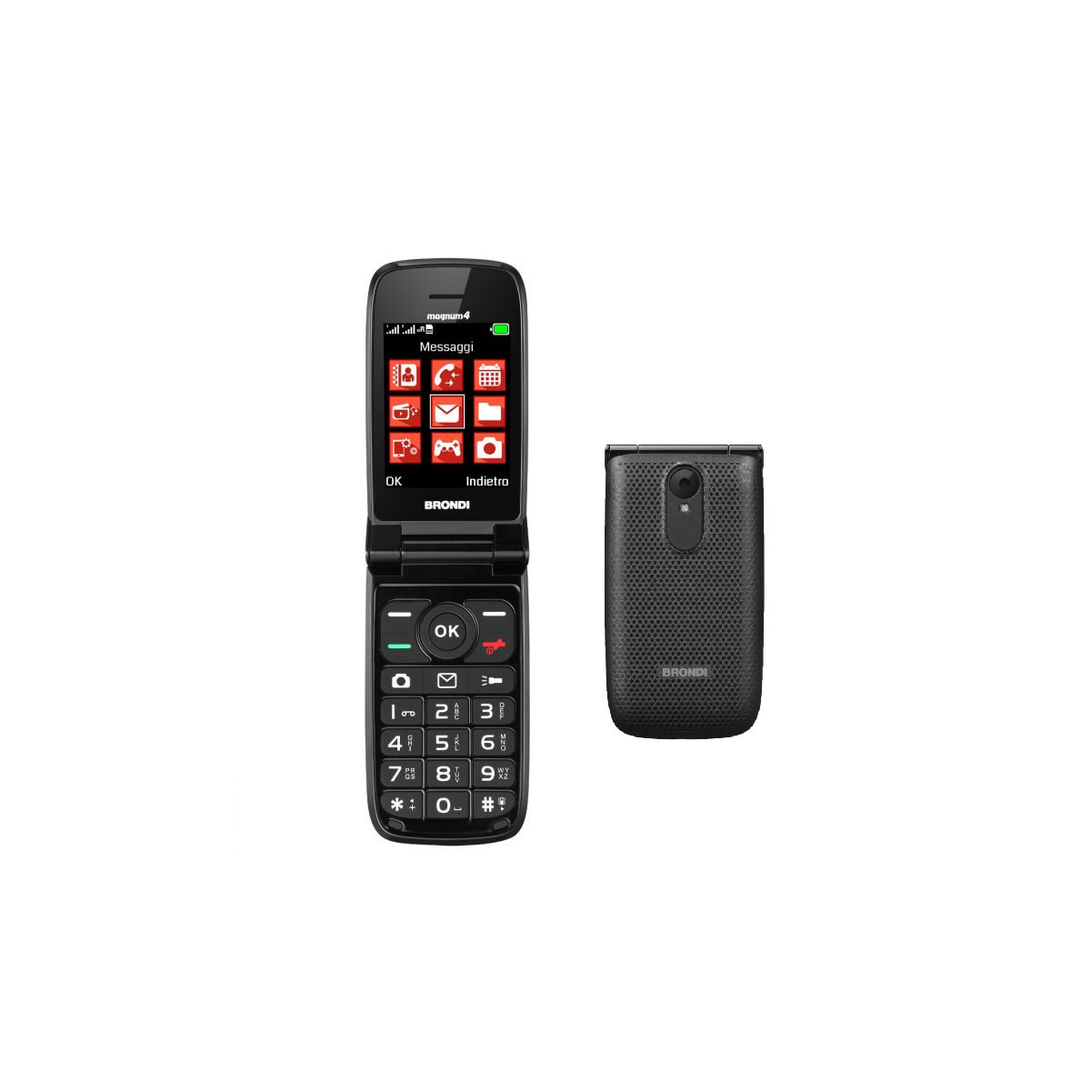 BRONDI MAGNUM 4 (NERO) - TELEFONO CELLULARE SENIOR