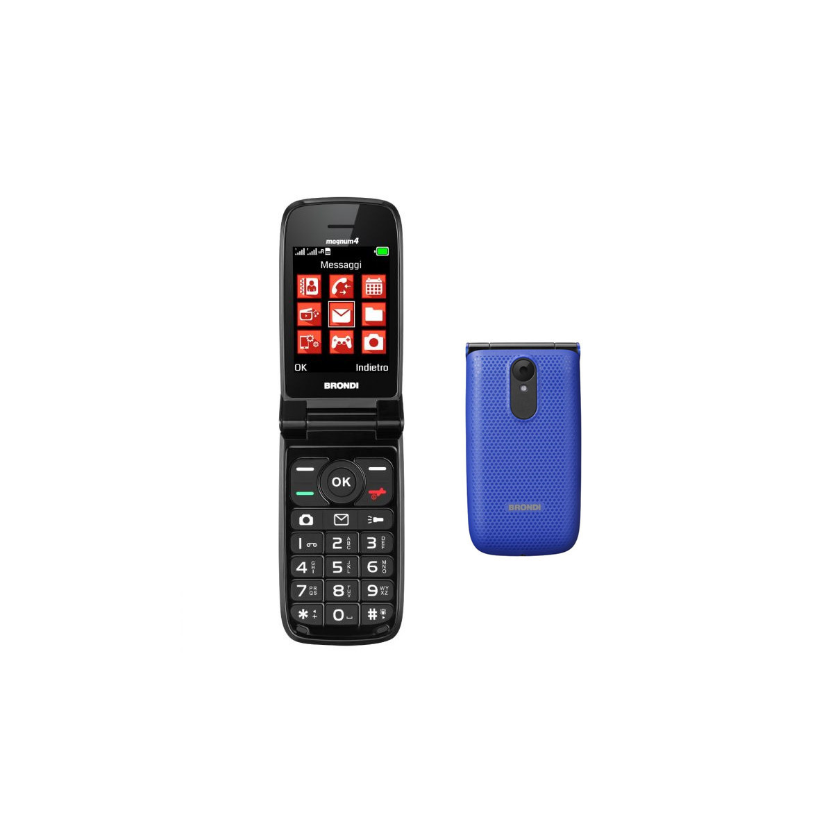 BRONDI MAGNUM 4 (BLU) - TELEFONO CELLULARE SENIOR