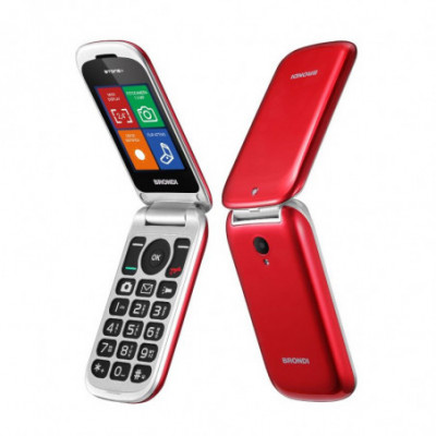 BRONDI STONE+ (ROSSO) - TELEFONO CELLULARE SENIOR