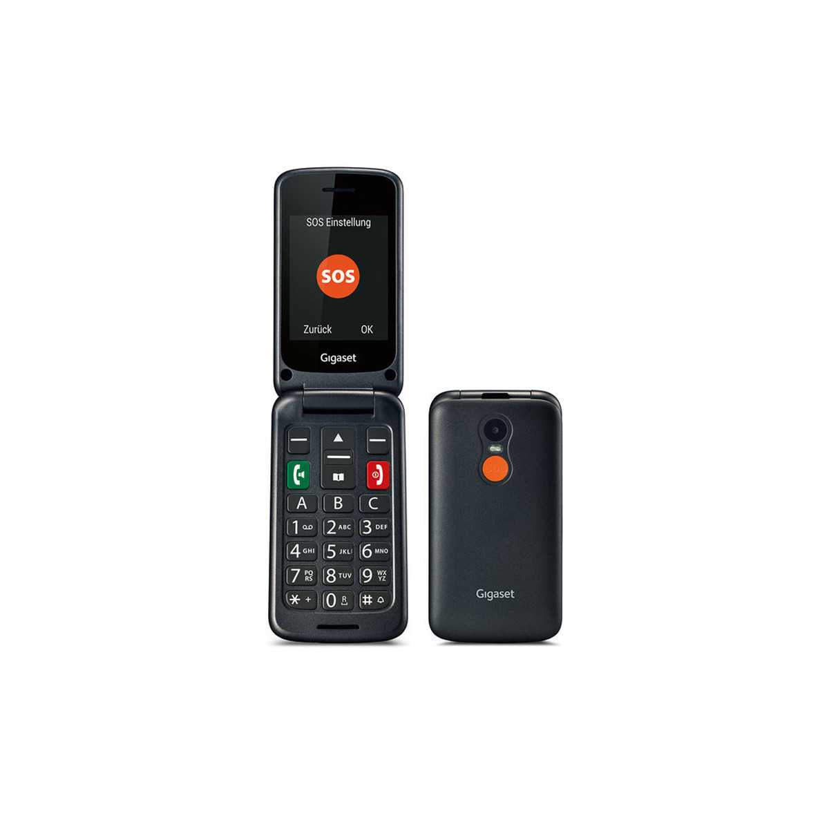 GIGASET GL590 (NERO) - TELEFONO CELLULARE SENIOR CLAMSHELL