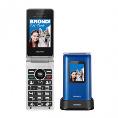 BRONDI AMICO PREZIOSO (BLU METAL) - TELEFONO CELLULARE SENIOR