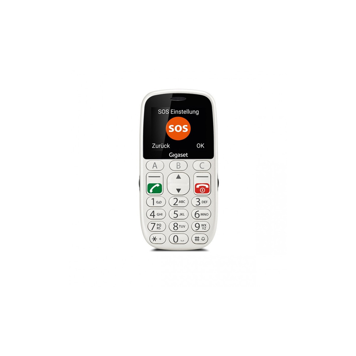 GIGASET GL390 (BIANCO) - TELEFONO CELLULARE SENIOR BARPHONE