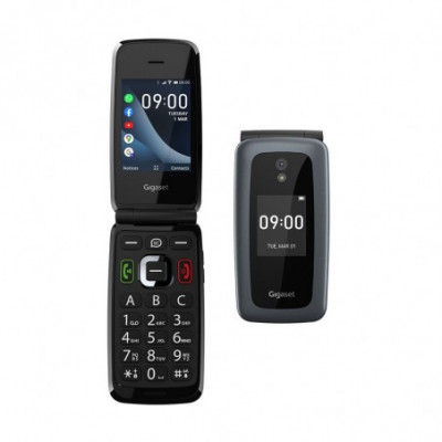 GIGASET GL7 (ARGENTO) - TELEFONO CELLULARE SENIOR CLAMSHELL