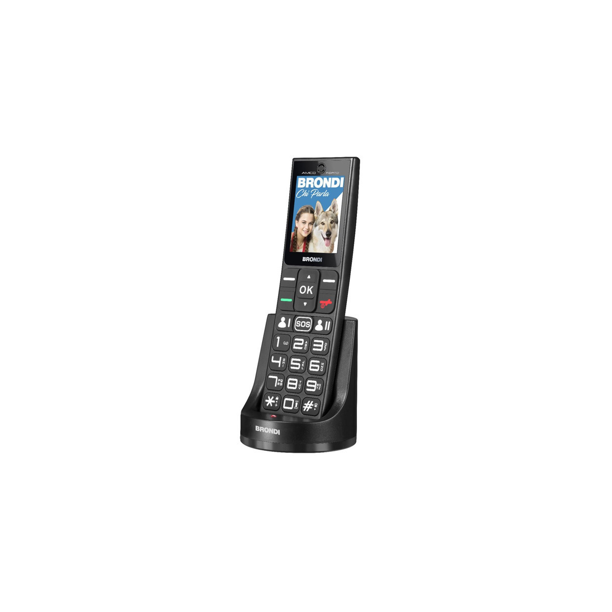 BRONDI AMICO FIDATO (NERO) - TELEFONO CELLULARE SENIOR