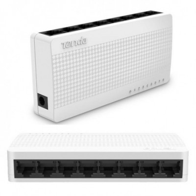 TENDA S108 - DESKTOP SWITCH 8 PORTE - 10/100 MBPS - CHASSIS PLASTICA