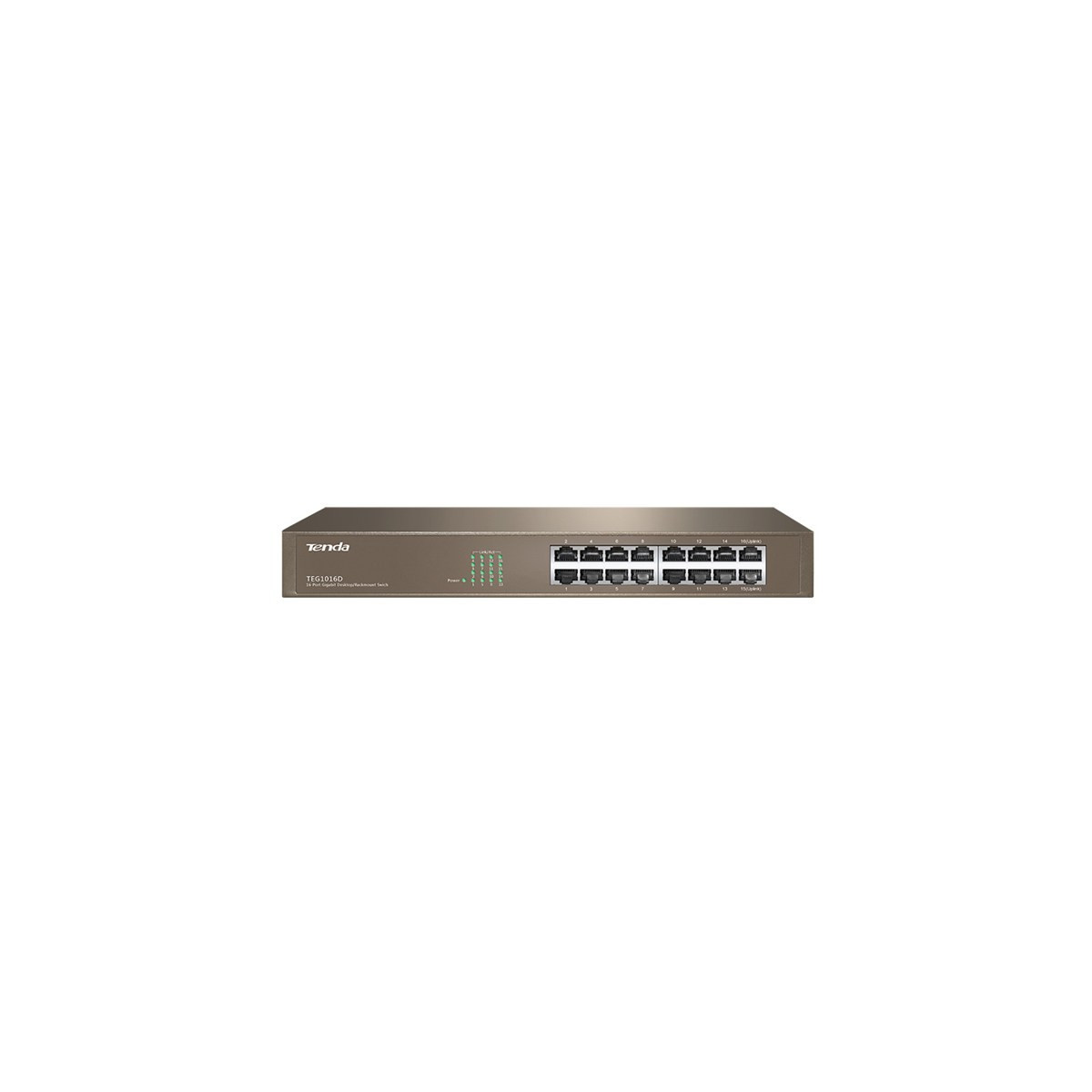 TENDA TEF1016D - RACK SWITCH 16 PORTE - 10/100 MBPS - CHASSIS METALLO