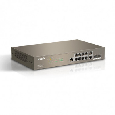 TENDA TEG5312F - RACK SWITCH 10 PORTE GIGABIT - 10/100/1000 - 2 PORTE SFP - L3 MANAGED - CHASSIS METALLO