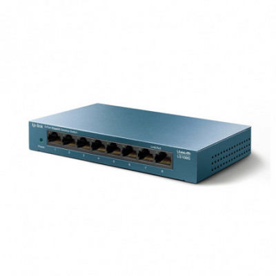 TP-LINK LS108G - SWITCH 8 PORTE GIGABIT - CASE METALLICO