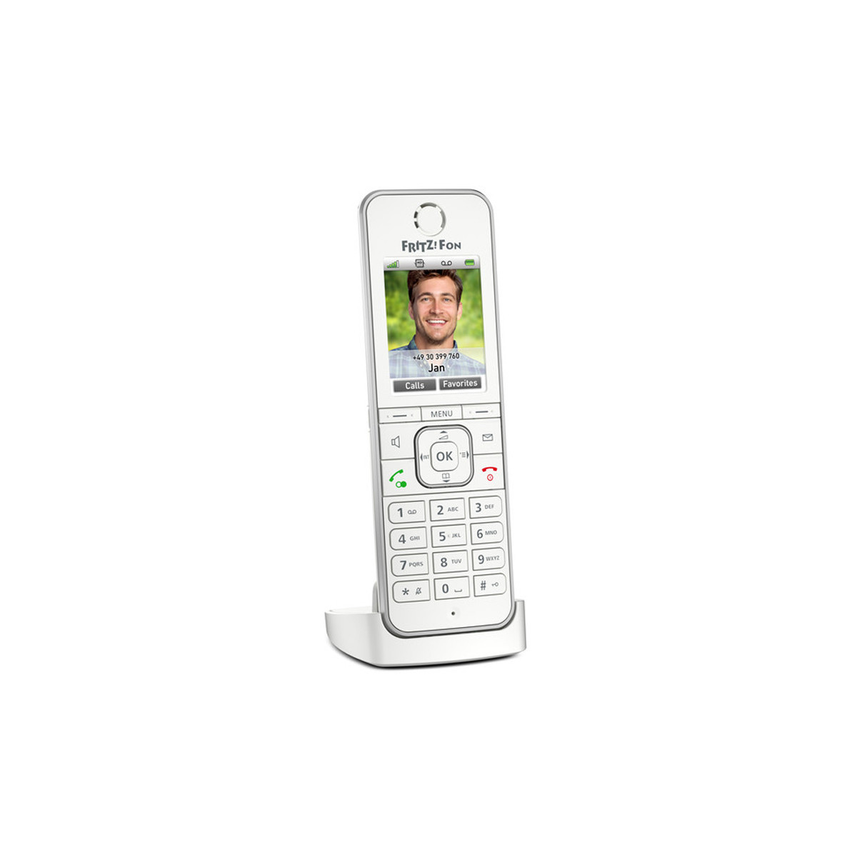 (20002875) FRITZ FON C6 - TELEFONO CORDLESS - VIVAVOCE - DISPLAY A COLORI