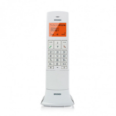 BRONDI LEMURE (BIANCO) - TELEFONO CORDLESS - VIVAVOCE - ECO DECT - DECT GAP