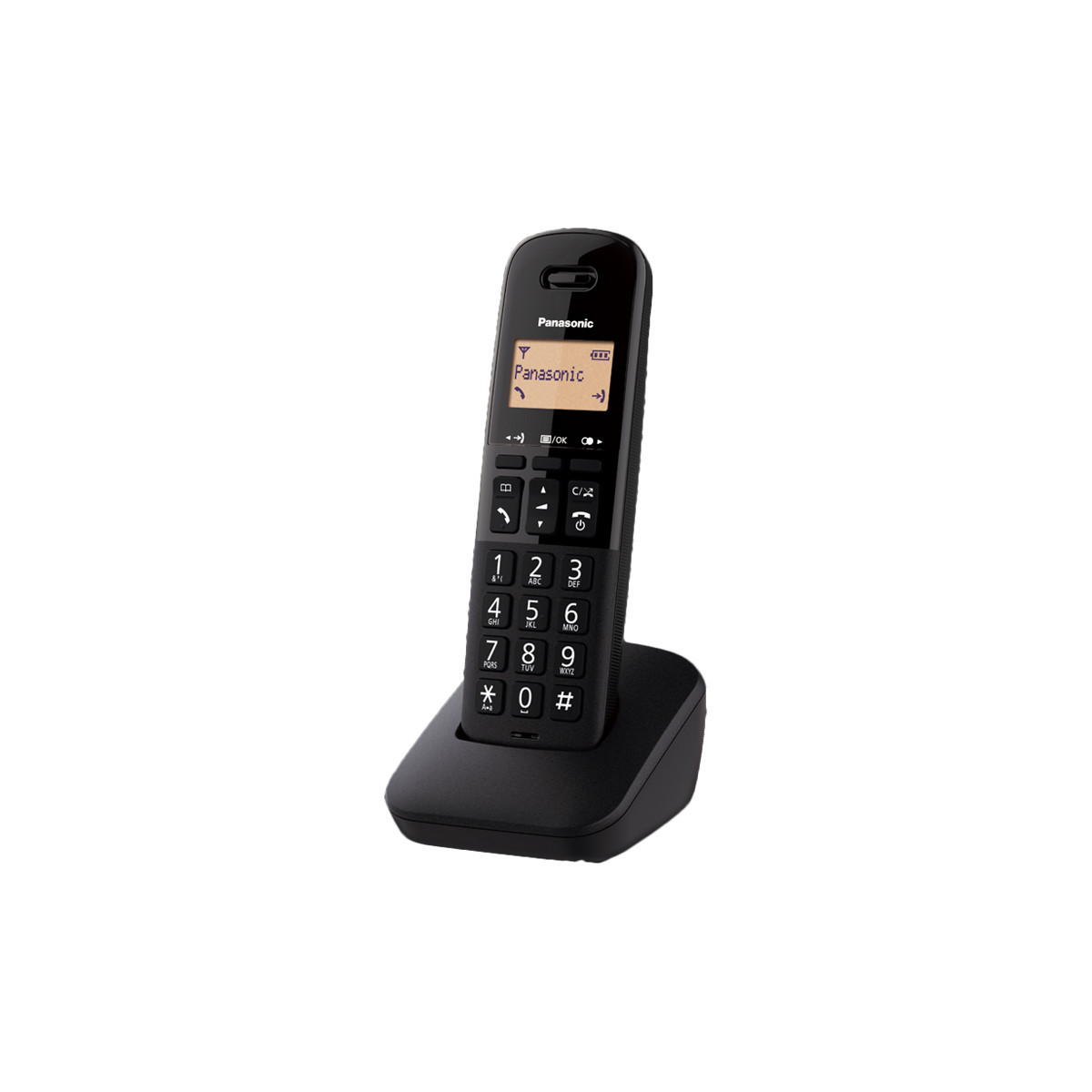 PANASONIC KX-TGB610JT (NERO) - TELEFONO CORDLESS - IMPUGNATURA ANTISCIVOLO - AUTONOMIA IN CHIAMATA 18H