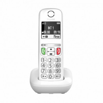 GIGASET E270 (BIANCO) - TELEFONO CORDLESS SENIOR - VIVAVOCE - TASTI GRANDI