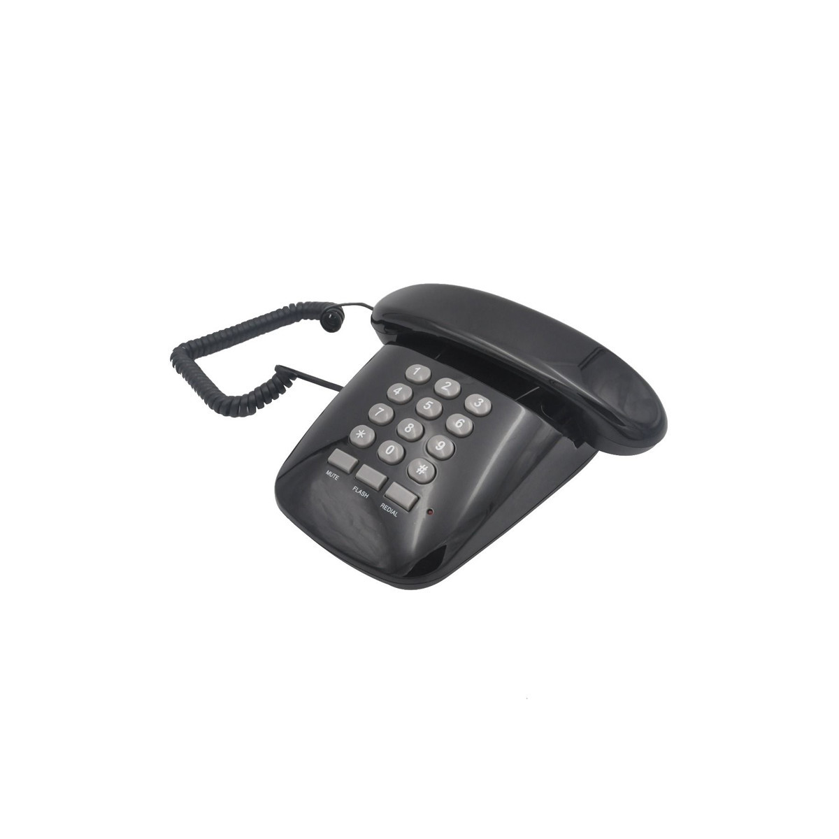 BRONDI SOLE (NERO) - TELEFONO CORDED - DESIGN RETRO''