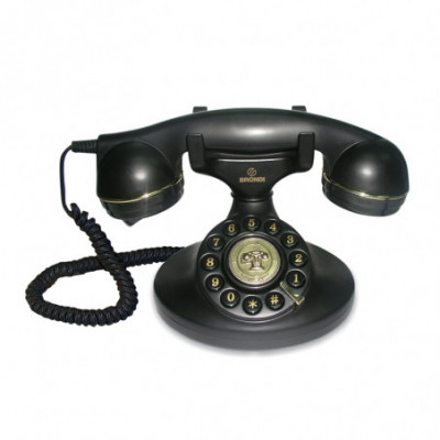 BRONDI VINTAGE 10 (NERO) - TELEFONO CORDED - DESIGN RETRO''