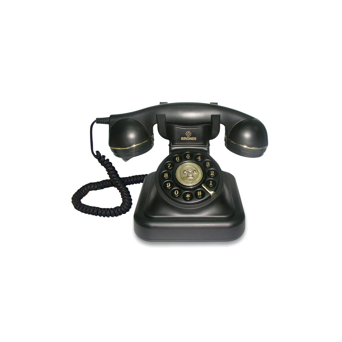 BRONDI VINTAGE 20 (NERO) - TELEFONO CORDED - DESIGN RETRO''